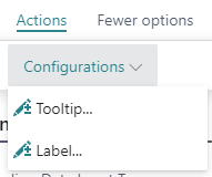 VPS configurations menu