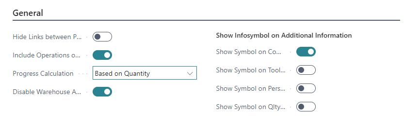 The "General" settings of the VAPS