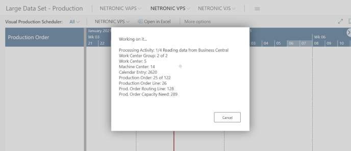 VPS - info window progress