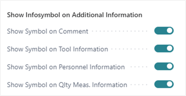 VPS activate infosymbol for additional information