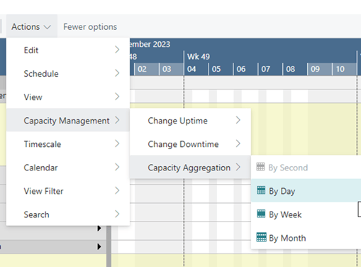 VAPS - capacity management