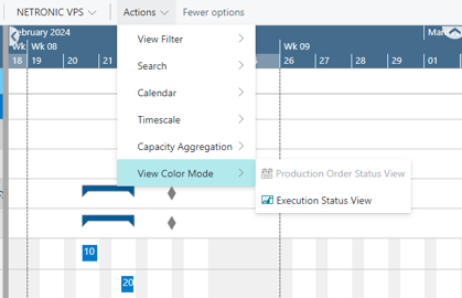 VPS - switch color mode via Actions menu