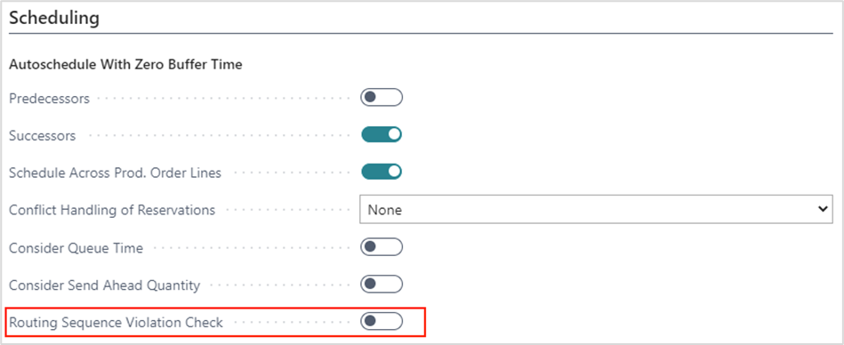 VPS - activate violated sequence order check