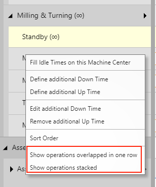 VPS context menu overlapping or stacked