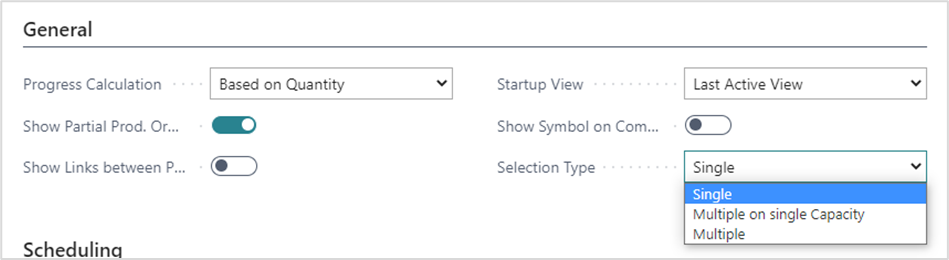 VPS selection type