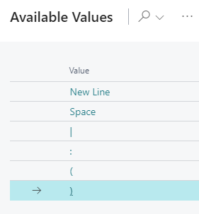 VAPS format strings